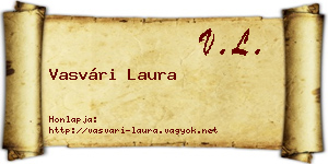 Vasvári Laura névjegykártya